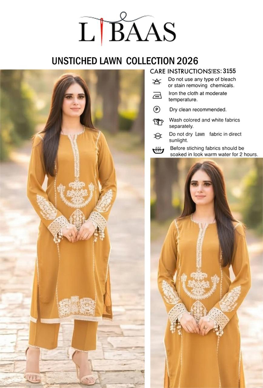 Premium Embroidered Lawn Suit – Chic Summer Collection 2026